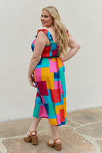 Load image into Gallery viewer, And The Why Multicolored Square Print Summer Dress
