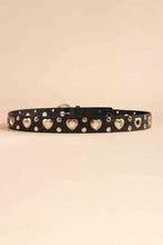 Load image into Gallery viewer, Heart Shape Alloy Detail PU Leather Belt
