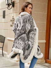 Load image into Gallery viewer, Printed Open Front Poncho
