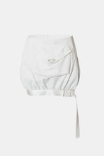 Load image into Gallery viewer, High Waist Buckle Detail Zip-Back Skirt with Pocket
