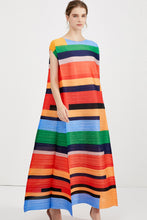 Load image into Gallery viewer, Striped Accordion Pleated Maxi Dress
