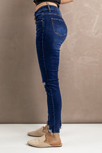 Load image into Gallery viewer, Distressed Button Fly Skinny Jeans
