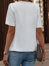 Load image into Gallery viewer, Two-Button Short Sleeve Pocket Blazer
