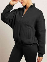 Load image into Gallery viewer, Half-Zip Long Sleeve Sweatshirt
