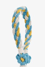Load image into Gallery viewer, Floral Braided Wristlet Key Chain
