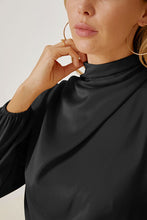 Load image into Gallery viewer, Mock Neck Ruffled Asymmetrical Dress
