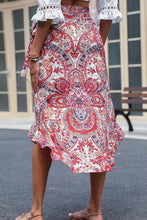 Load image into Gallery viewer, Printed Asymmetrical Wrap Skirt

