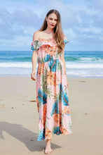 Load image into Gallery viewer, Full Size Ruffled Off-Shoulder Flutter Sleeve Maxi Dress
