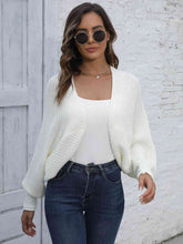 Load image into Gallery viewer, Bat Sleeve Open Front Short Cardigan
