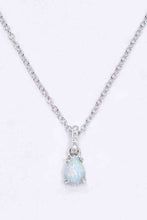 Load image into Gallery viewer, Opal Pendant 925 Sterling Silver Chain-Link Necklace
