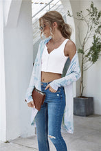 Load image into Gallery viewer, Tie-Dye Open Front Longline Cardigan
