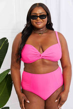 Load image into Gallery viewer, Marina West Swim Take A Dip Twist High-Rise Bikini in Pink
