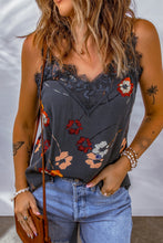 Load image into Gallery viewer, Floral Lace Trim V-Neck Cami
