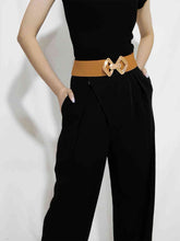 Load image into Gallery viewer, Geometric Buckle Elastic Wide Belt
