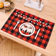 Load image into Gallery viewer, Assorted 2-Piece Plaid Placemats
