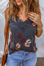 Load image into Gallery viewer, Floral Lace Trim V-Neck Cami

