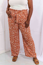 Load image into Gallery viewer, Heimish Right Angle Full Size Geometric Printed Pants in Red Orange
