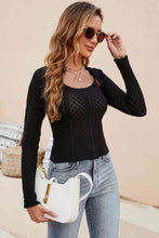 Load image into Gallery viewer, Scoop Neck Long Sleeve Knit Top
