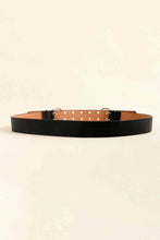 Load image into Gallery viewer, PU Leather Two Row Eyelet Belt
