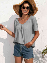 Load image into Gallery viewer, Lace Trim Short Sleeve Top
