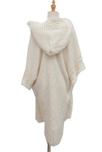 Load image into Gallery viewer, Fringe Hem Hooded Poncho
