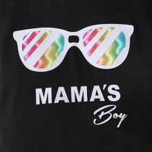 Load image into Gallery viewer, MAMA&#39;S BOY Graphic T-Shirt and Camouflage Shorts Set
