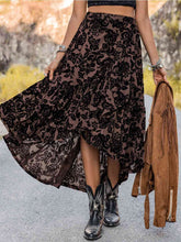 Load image into Gallery viewer, Printed Ruffled Midi Skirt
