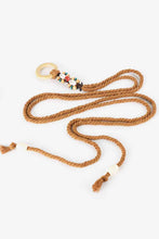 Load image into Gallery viewer, Wood Ring Rope Belt
