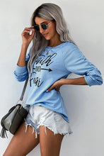 Load image into Gallery viewer, Letter Print Long Sleeve Pullover Shirt
