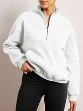 Load image into Gallery viewer, Half-Zip Long Sleeve Sweatshirt
