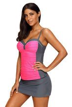 Load image into Gallery viewer, Two-Tone Sweetheart Neck Two-Piece Swimsuit
