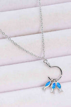 Load image into Gallery viewer, Opal Fish 925 Sterling Silver Necklace
