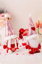 Load image into Gallery viewer, Mother&#39;s Day Sequined Heart Pointed Hat Faceless Gnome
