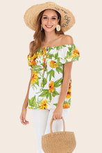 Load image into Gallery viewer, Floral Off-Shoulder Layered Blouse
