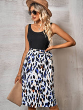 Load image into Gallery viewer, Printed Scoop Neck Sleeveless Dress
