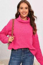 Load image into Gallery viewer, Turtle Neck Sleeve Detail Sweater
