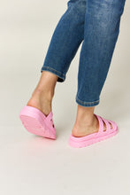 Load image into Gallery viewer, WILD DIVA Cutout Open Toe Flat Sandals
