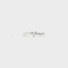 Load image into Gallery viewer, Heart Shape Inlaid Zircon Enamel Ring
