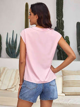 Load image into Gallery viewer, Striped Notched Sleeveless Top
