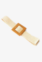 Load image into Gallery viewer, Square Buckle Elastic Braid Belt
