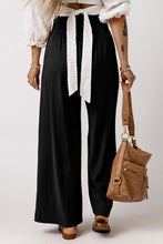 Load image into Gallery viewer, Drawstring Smocked Waist Wide Leg Pants
