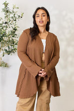 Load image into Gallery viewer, Culture Code Full Size Open Front Long Sleeve Cardigan
