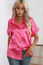 Load image into Gallery viewer, Collared Neck Short Sleeve Shirt
