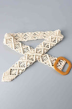 Load image into Gallery viewer, Wide Braid Belt with Resin Buckle

