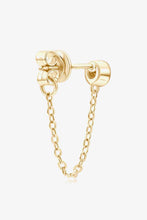 Load image into Gallery viewer, Inlaid Moissanite Chain Earrings
