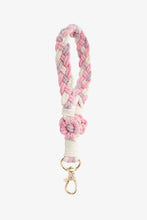 Load image into Gallery viewer, Floral Braided Wristlet Key Chain
