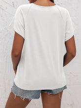 Load image into Gallery viewer, Cutout Round Neck T-Shirt
