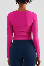 Load image into Gallery viewer, Lightweight Round Neck Long Sleeve Sports Top
