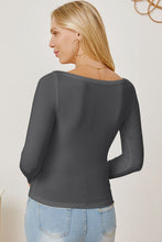 Load image into Gallery viewer, Square Neck Long Sleeve T-Shirt
