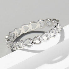 Load image into Gallery viewer, Heart Shape 925 Sterling Silver Ring

